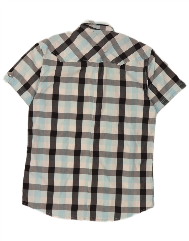 Jack & Jones muška košulja kratkih rukava srednje tirkizne boje, pamuk