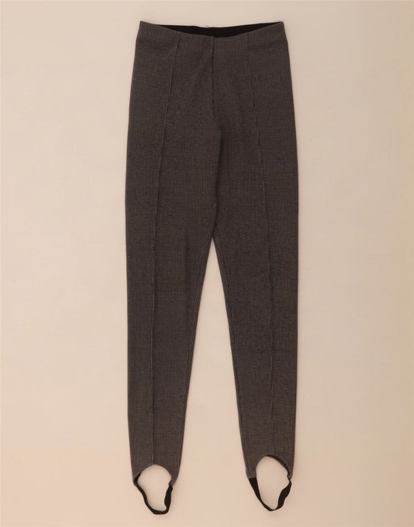 Zara ženske hlače sa stremenom, male W24 L31, zelena houndstooth