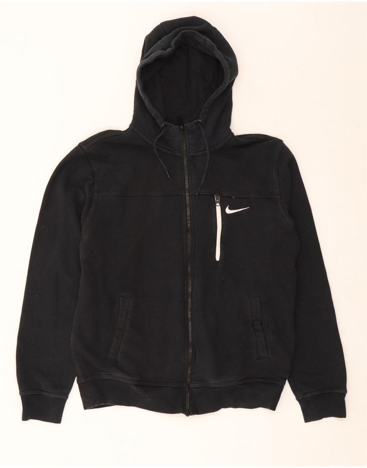 Nike muški pulover s kapuljačom na patentni zatvarač, srednji crni pamuk