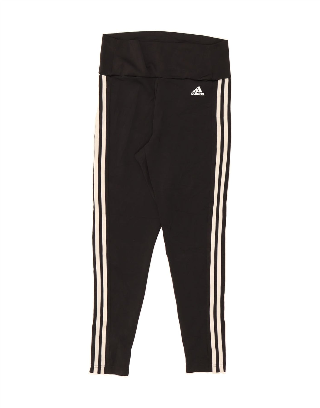 ADIDAS Womens Aeroready Leggings UK 12/14 Medium Black Polyester Vintage Adidas and Second-Hand Adidas from Messina Hembry 