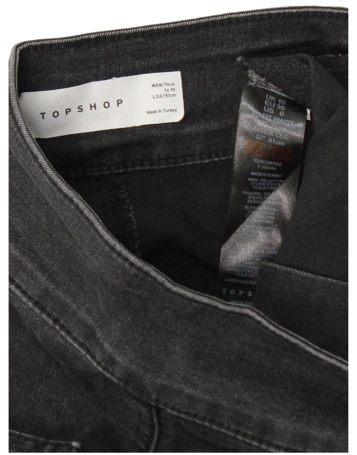 Topshop ženske lepršave traperice W28 L32 sivi pamuk