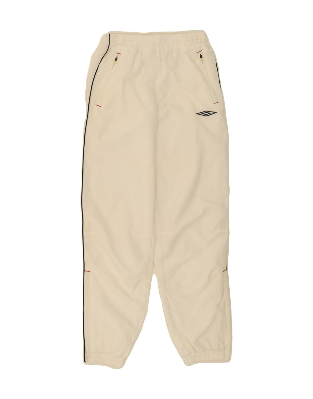 UMBRO Boys Graphic Tracksuit Trousers Joggers 10-11 Years  White Polyester Vintage Umbro and Second-Hand Umbro from Messina Hembry 