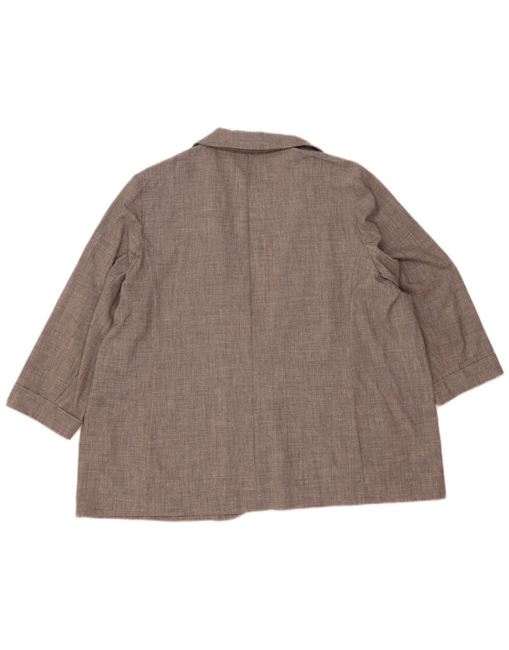 Marks & Spencer ženska jakna s otvorenim sakoom s 3/4 rukava UK 24 4XL siva