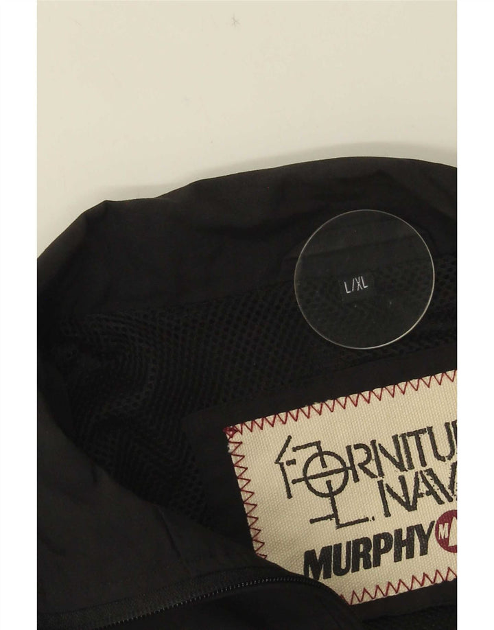 Murphy & Nye muška gornja jakna trenirke s grafičkim motivima velika crna boja
