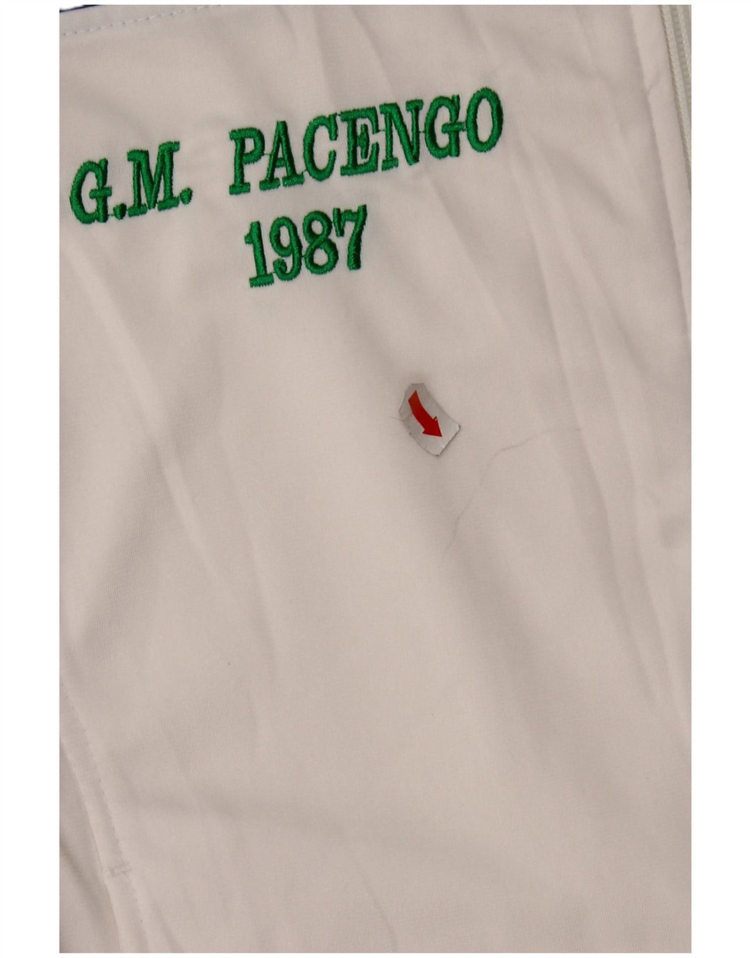 ASICS muška grafička gornja jakna trenirke srednje bijele boje od poliestera