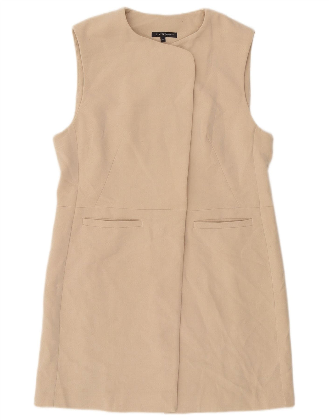 Marks & Spencer ženska duga jakna bez rukava UK 10 Small Beige