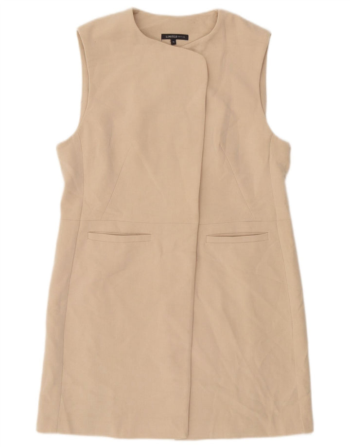 Marks & Spencer ženska duga jakna bez rukava UK 10 Small Beige