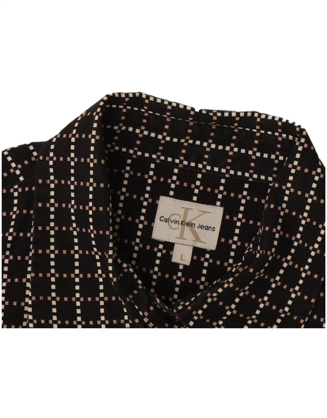 Calvin Klein Jeans muška košulja velike crne geometrije