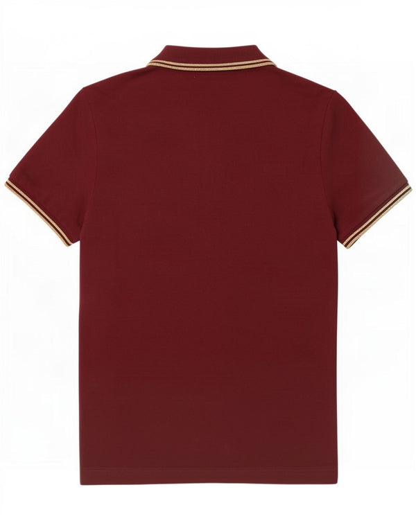 Fred Perry ženska polo majica UK 12 Srednji bordo prugasti pamuk