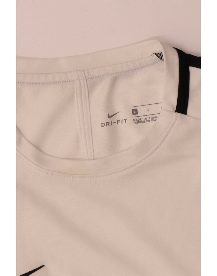 Nike Dri Fit majica kratkih rukava velika bijela poliesterska boja