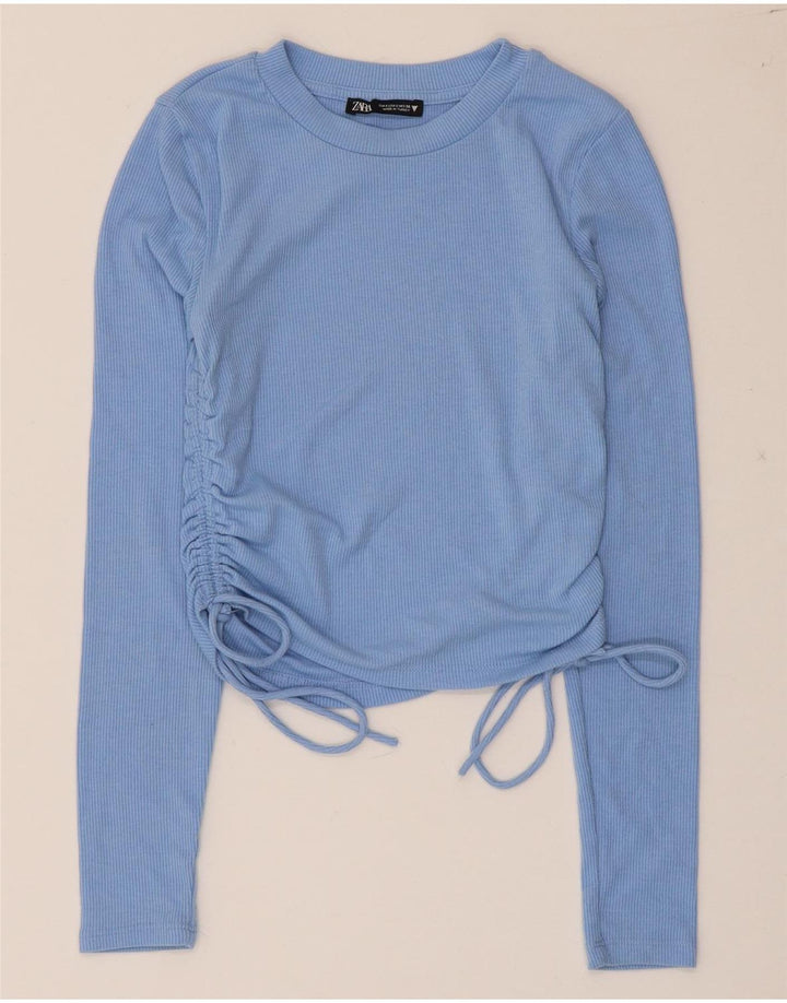 Zara ženski kratki rukav dugih rukava UK 8 Small Blue