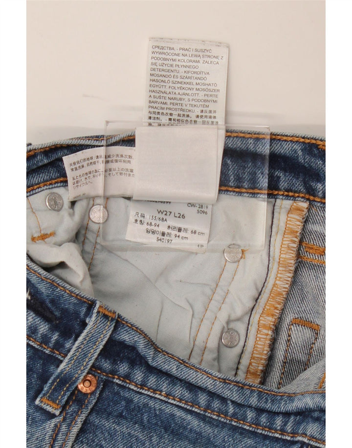Levi's ženske ravne traperice W27 L26 plavi pamuk