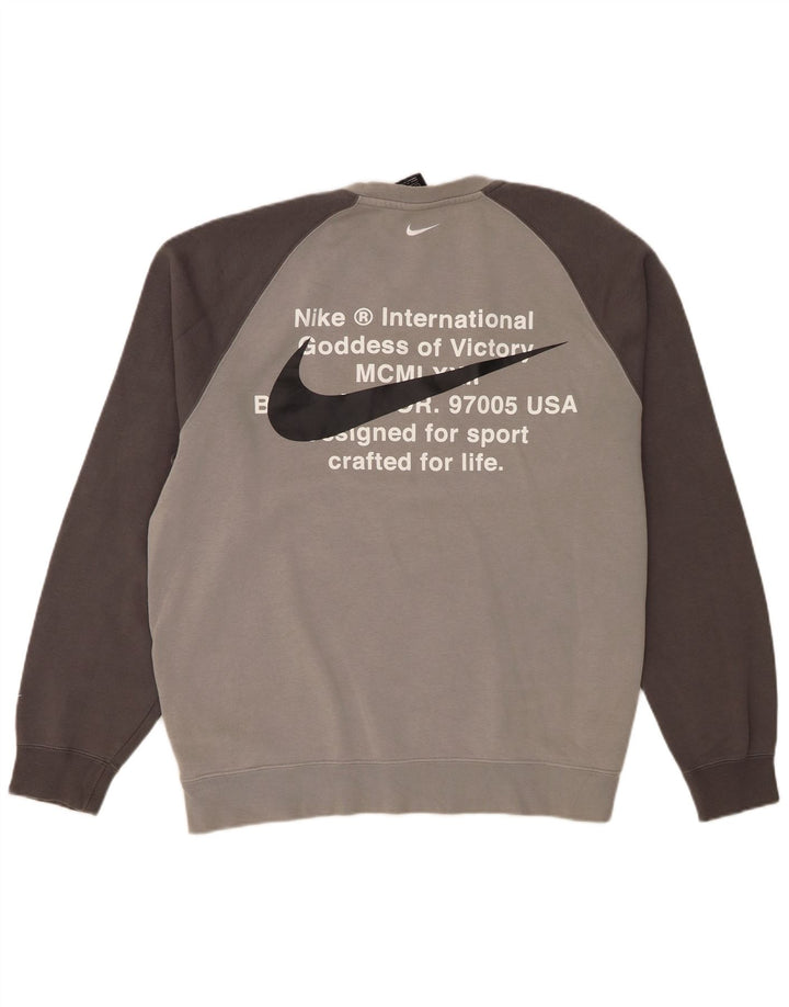 Nike muška majica s grafičkim motivima, veliki sivi pamuk