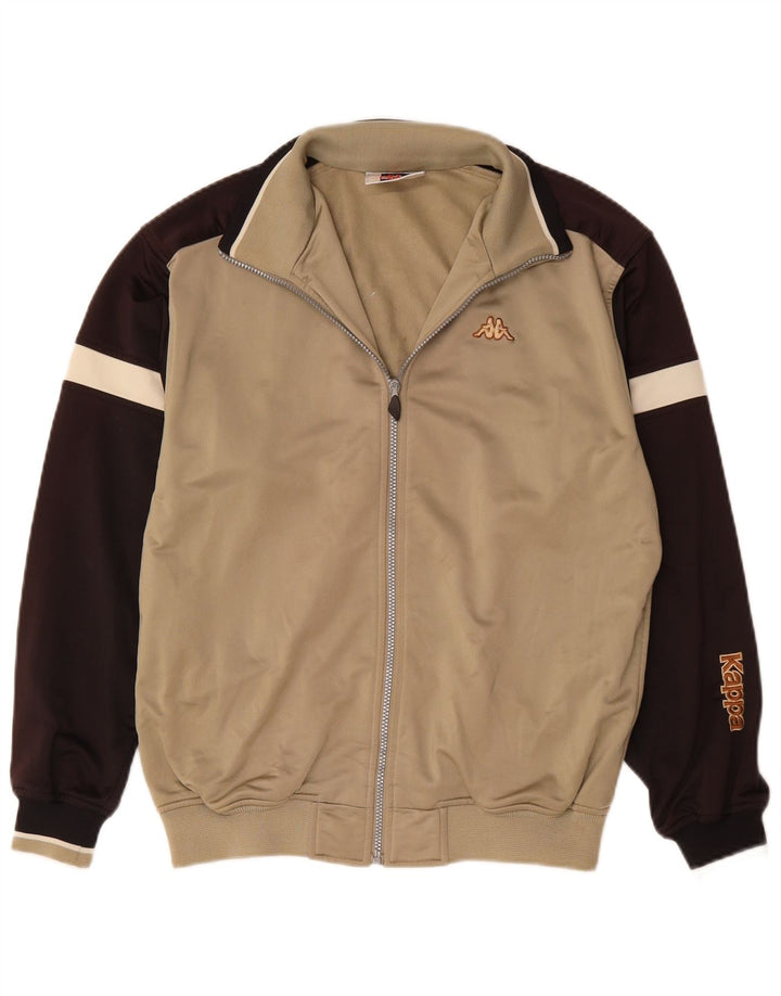 Kappa muška gornja jakna od trenirke Mala bež boja od poliestera
