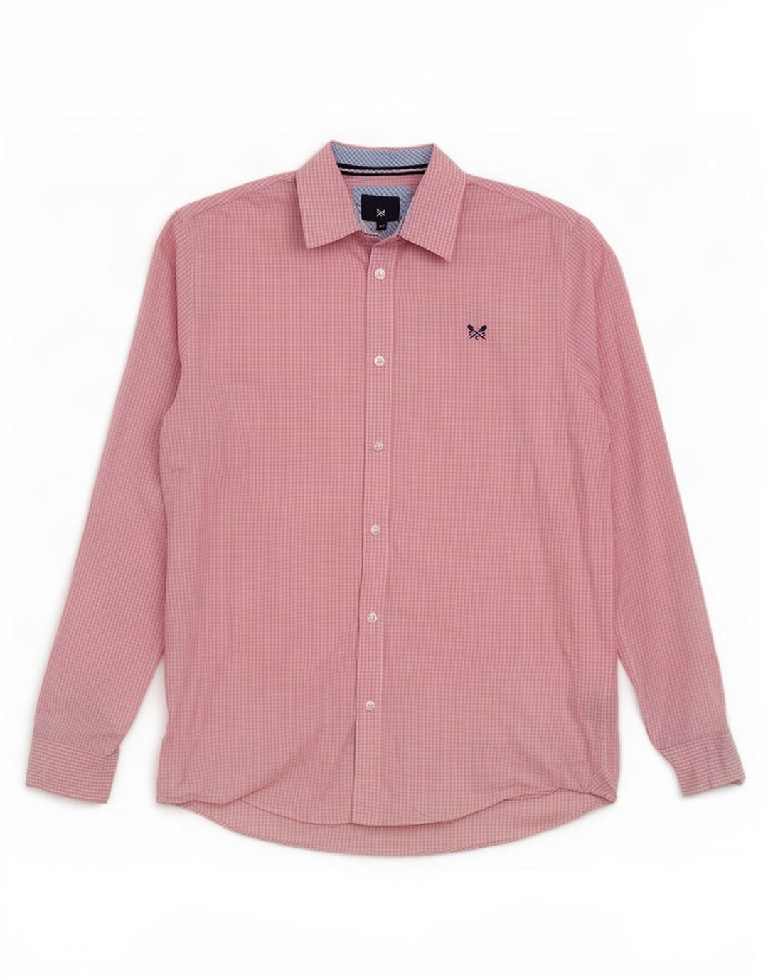 Crew Clothing Muška klasična košulja Srednje ružičasti pamuk od ginghama
