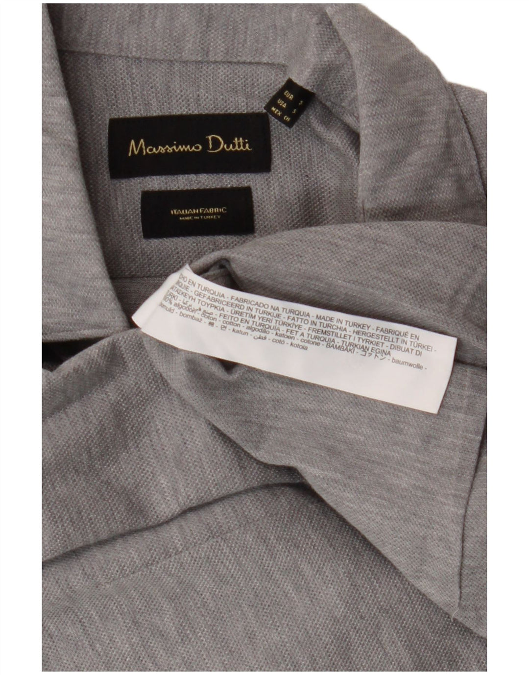 Massimo Dutti muška košulja mala siva pamučna