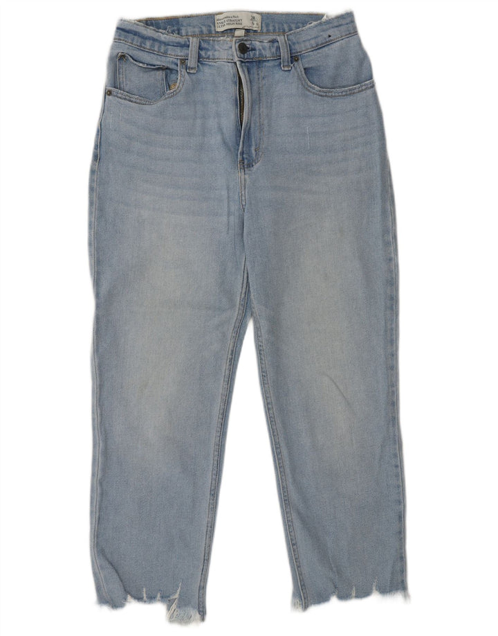 ABERCROMBIE & FITCH Ženske ravne traperice US 6 srednje W28 L24 plava