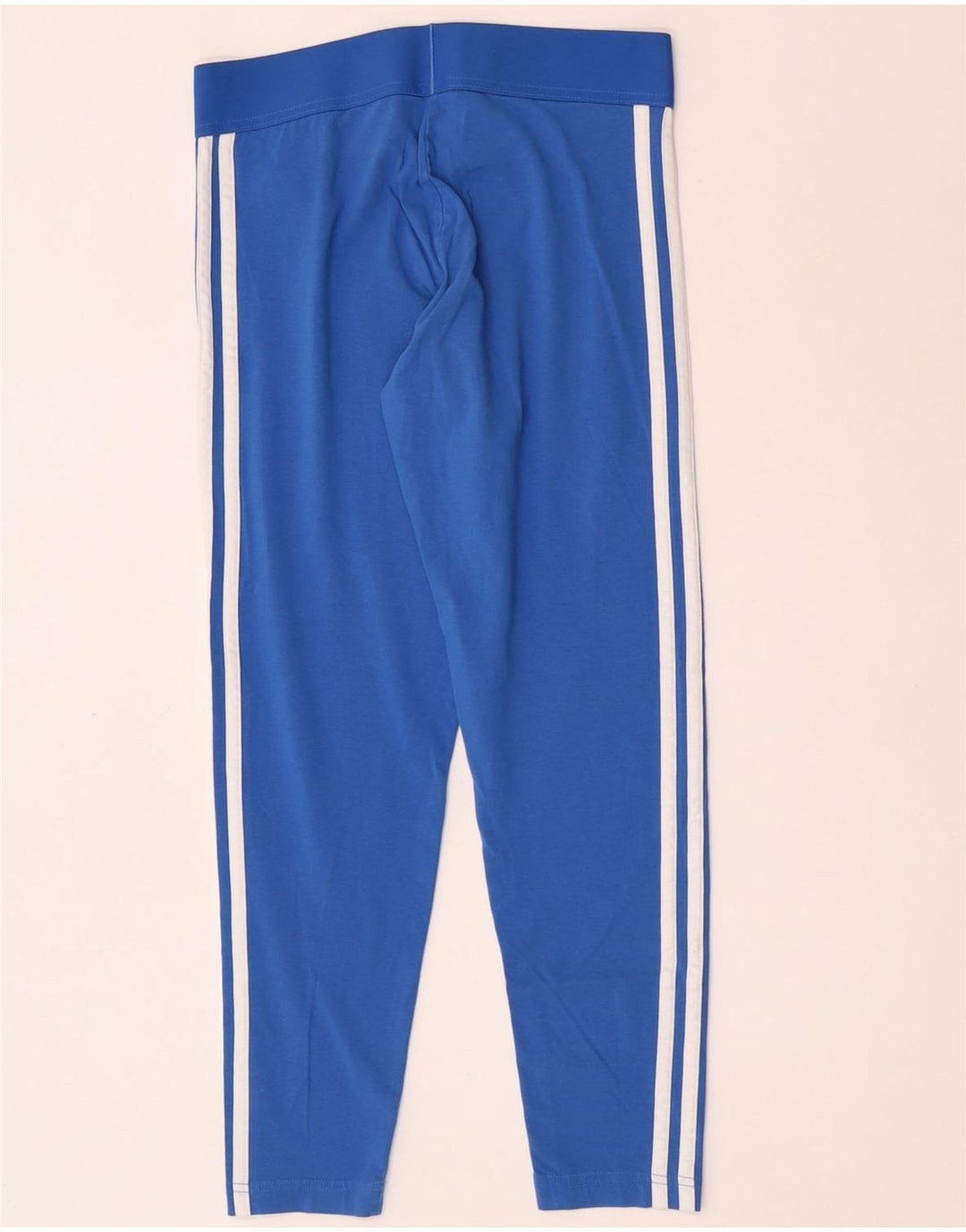 Adidas ženske tajice UK 12/14 srednje plavi pamuk