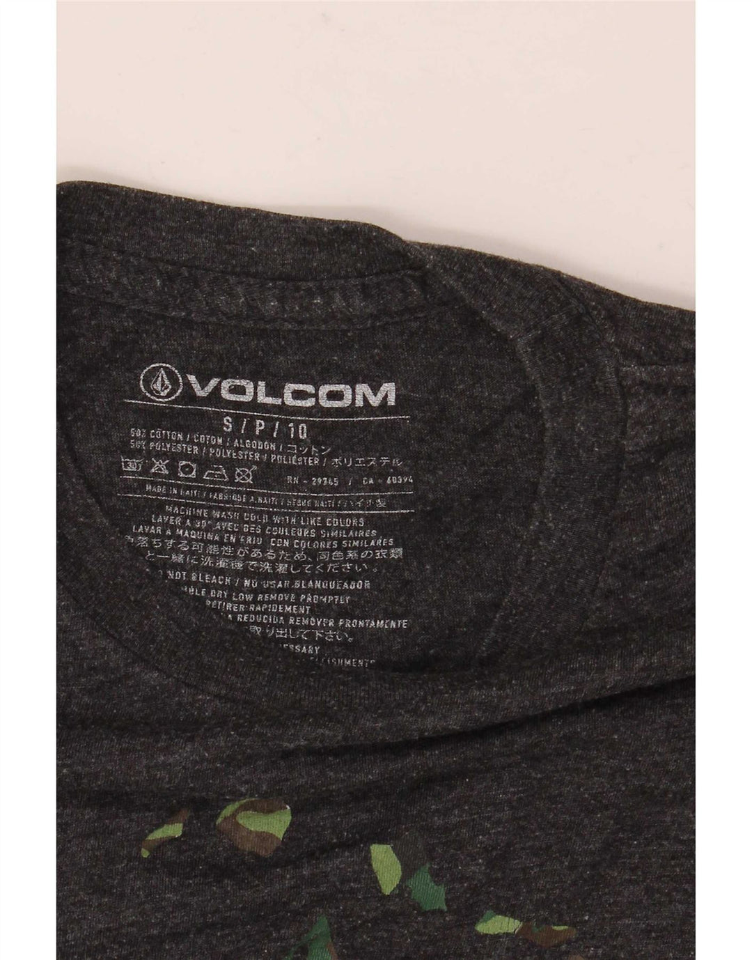 Volcom muška majica kratkih rukava s grafičkim motivima, mali sivi flekasti pamuk