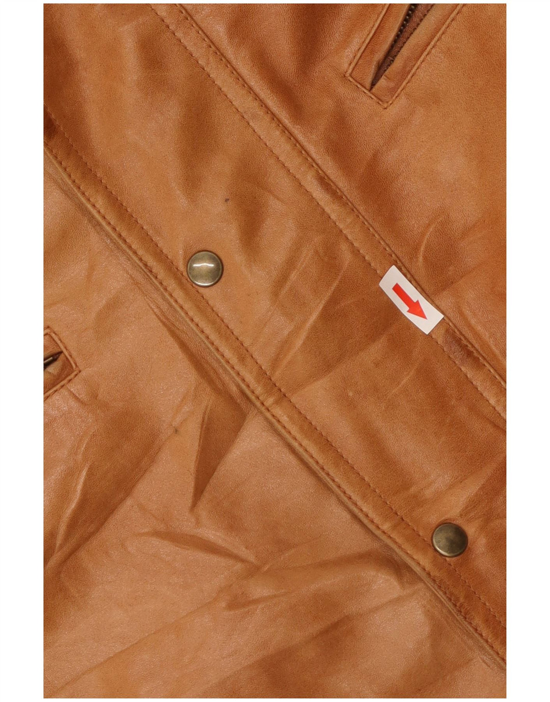 Vintage muška kožna jakna UK 38 srednje bež koža