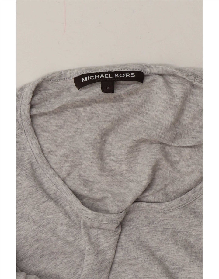 Muška majica kratkih rukava s grafičkim motivima Michael Kors srednje siva s mrljama