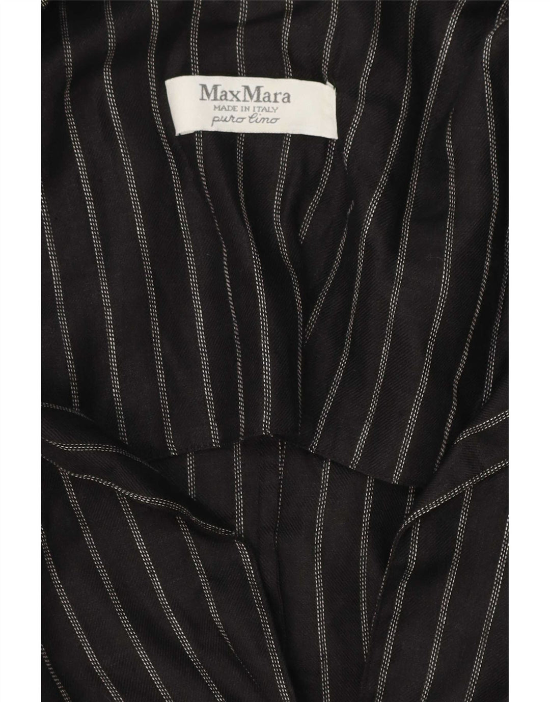 Max Mara ženski sako sa 2 gumba UK 14 srednje crne pruge