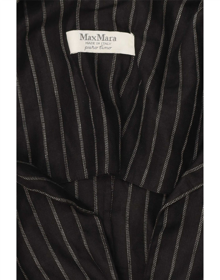 Max Mara ženski sako sa 2 gumba UK 14 srednje crne pruge