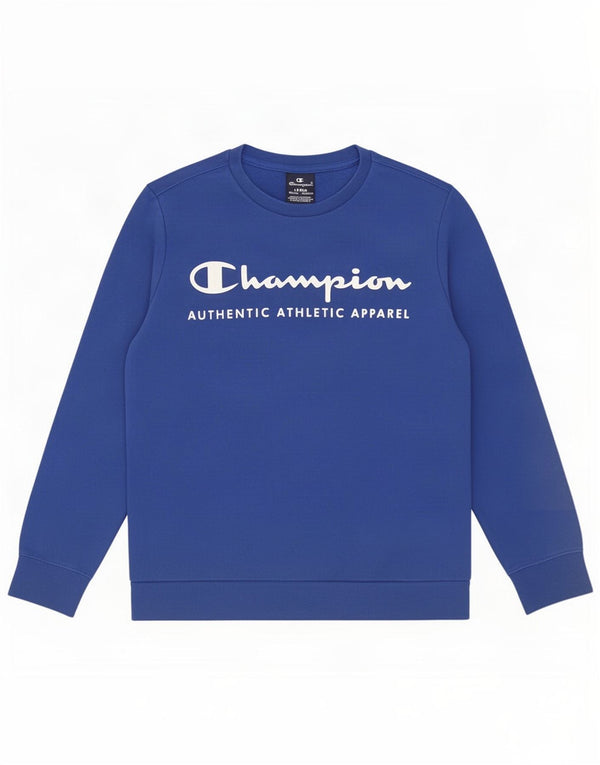 Champion Boys Graphic Sweatshirt Džemper 11-12 godina Large Blue Cotton