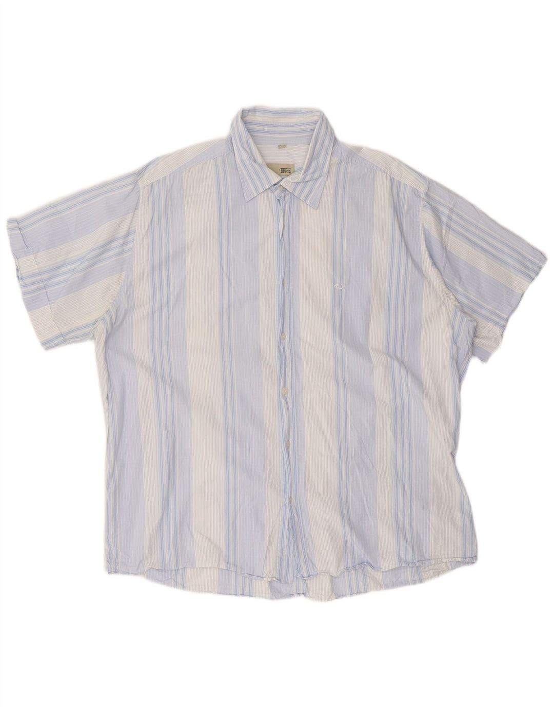 CAMEL ACTIVE Muška uska majica kratkih rukava 2XL na plave pruge