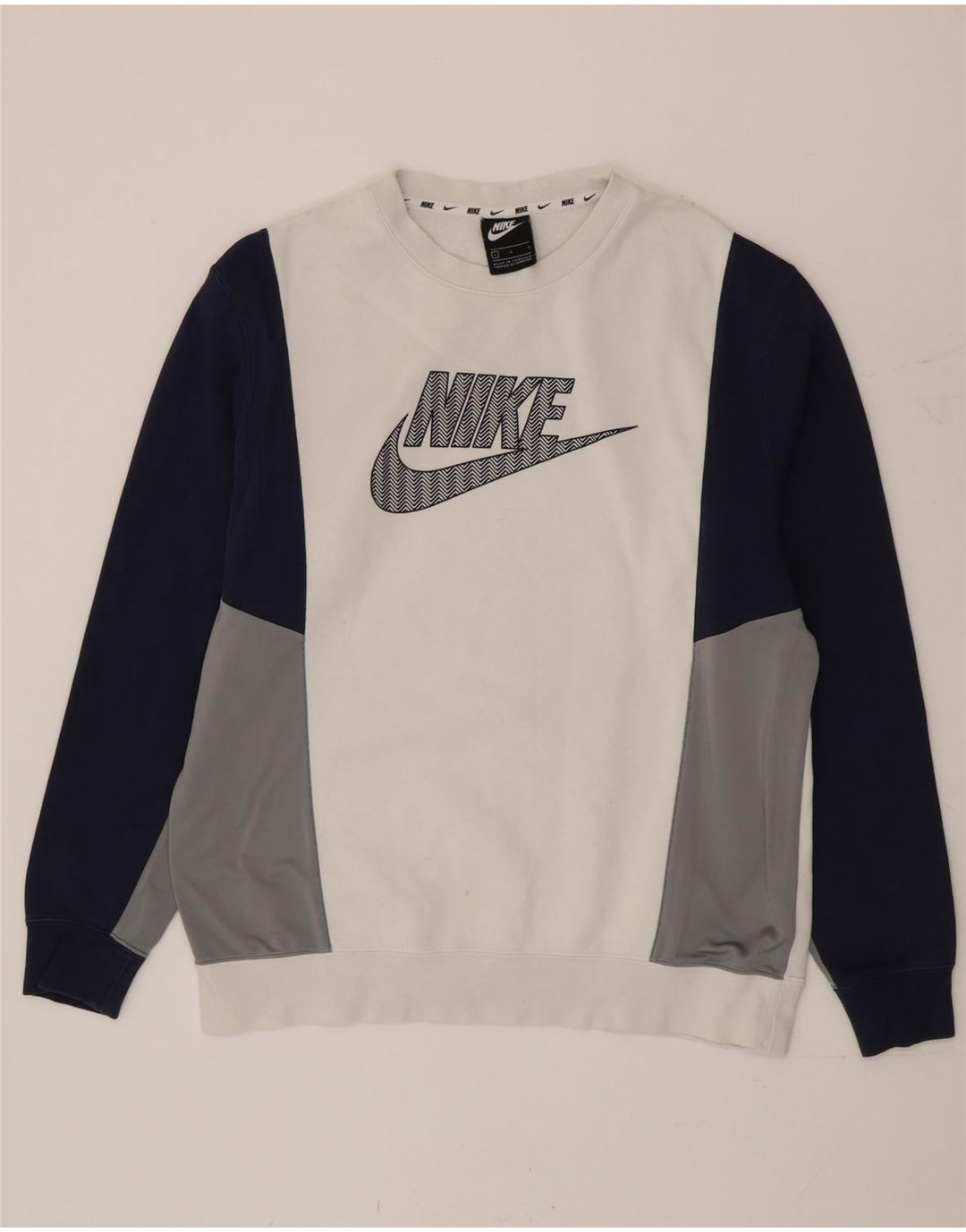 Nike muški džemper s grafičkim motivima, veliki pamuk u bijeloj boji