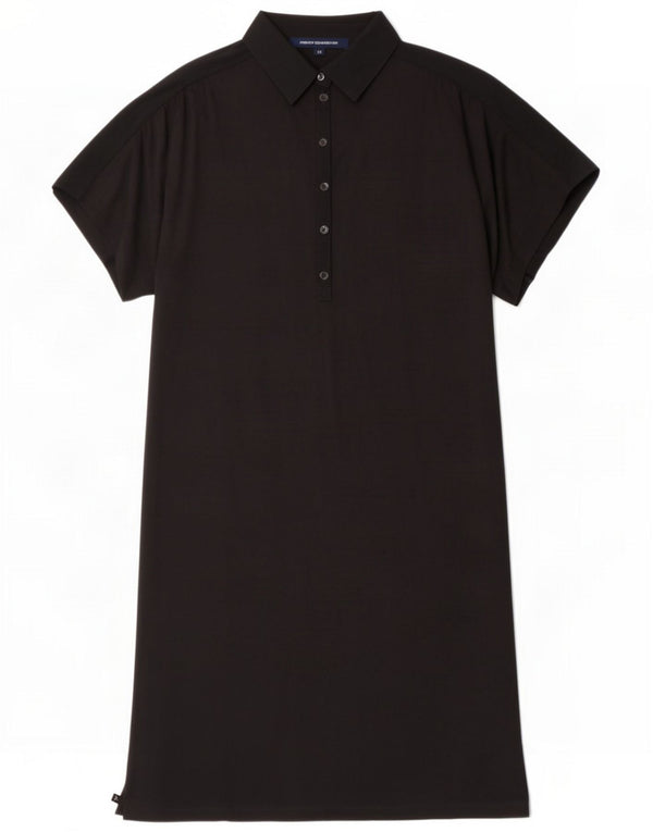 French Connection ženska prevelika polo haljina UK 6 XS Black Modal