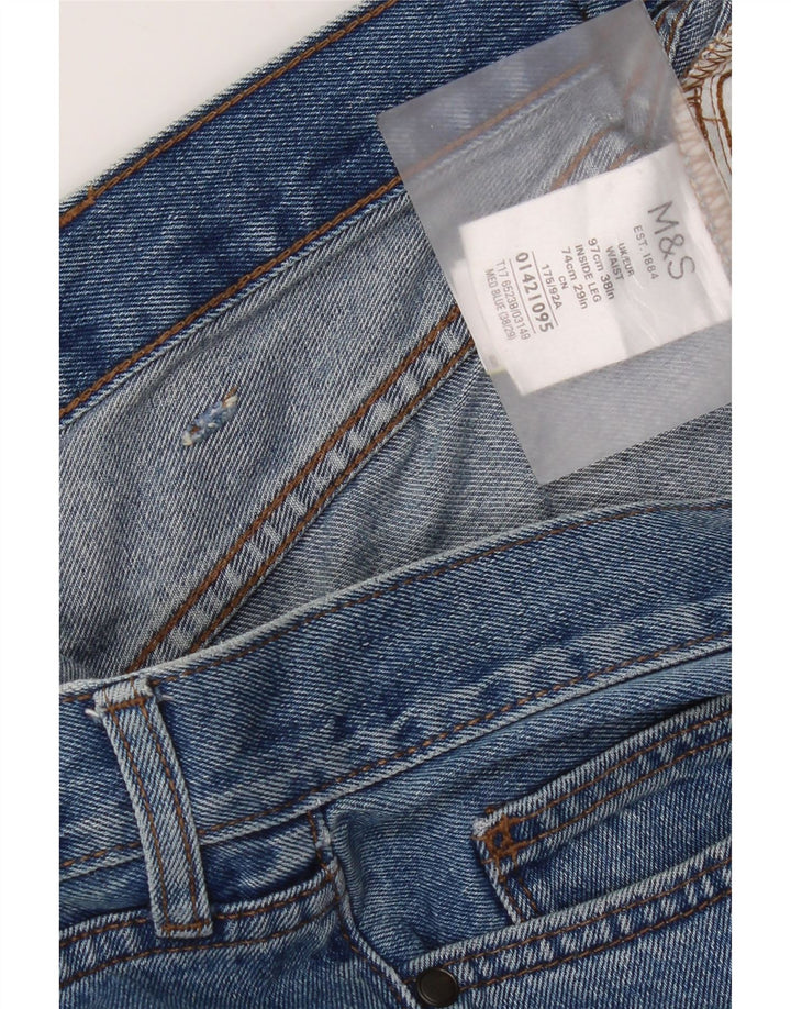 Marks & Spencer muške ravne traperice W36 L29 plavi pamuk