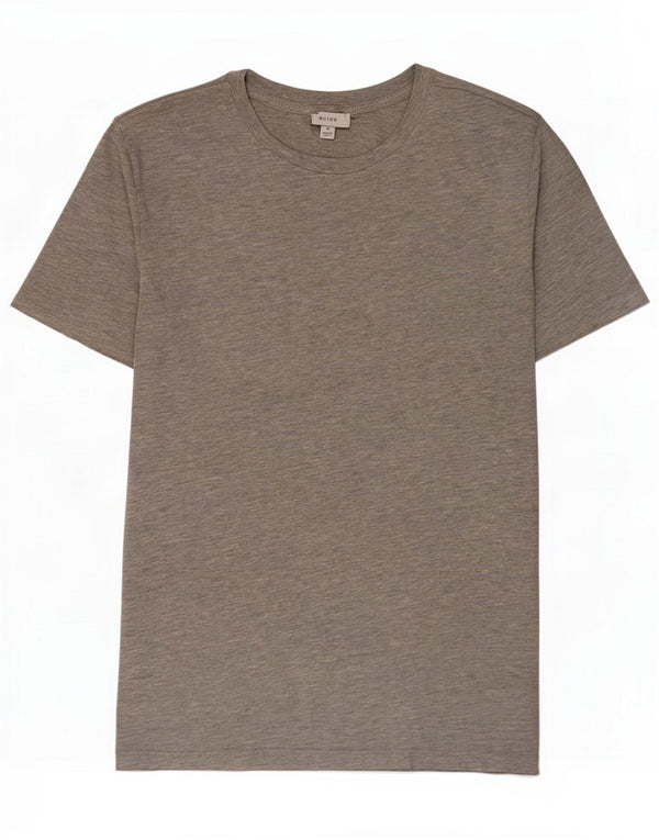 Reiss Muška majica kratkih rukava Medium Grey Flected Cotton