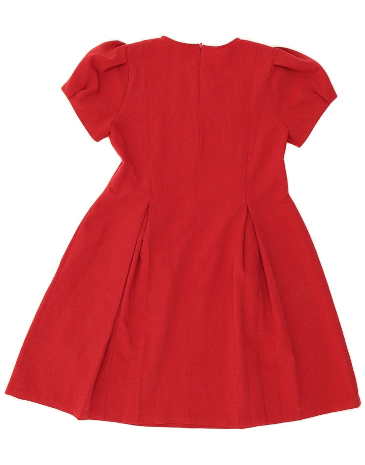 VINTAGE Womens A-Line Dress US 6 Medium Red Polyester Vintage Vintage and Second-Hand Vintage from Messina Hembry 