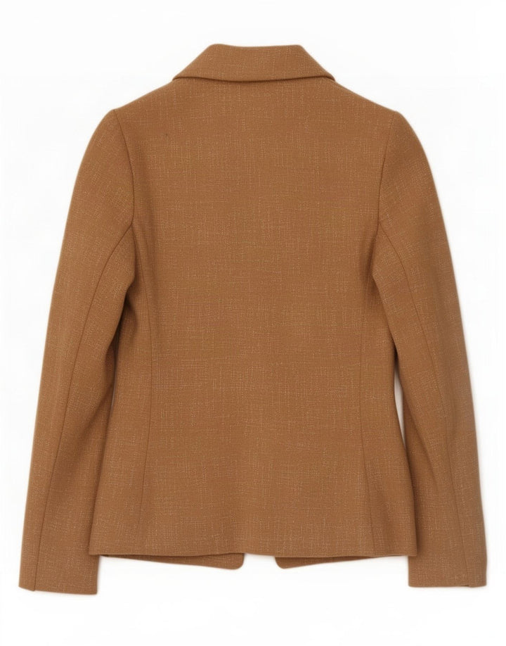 Marks & Spencer ženska prevelika jakna jakna UK 10 Small Beige Flected