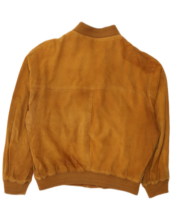 Vintage muška bomber jakna od brušene kože UK 42 XL smeđa