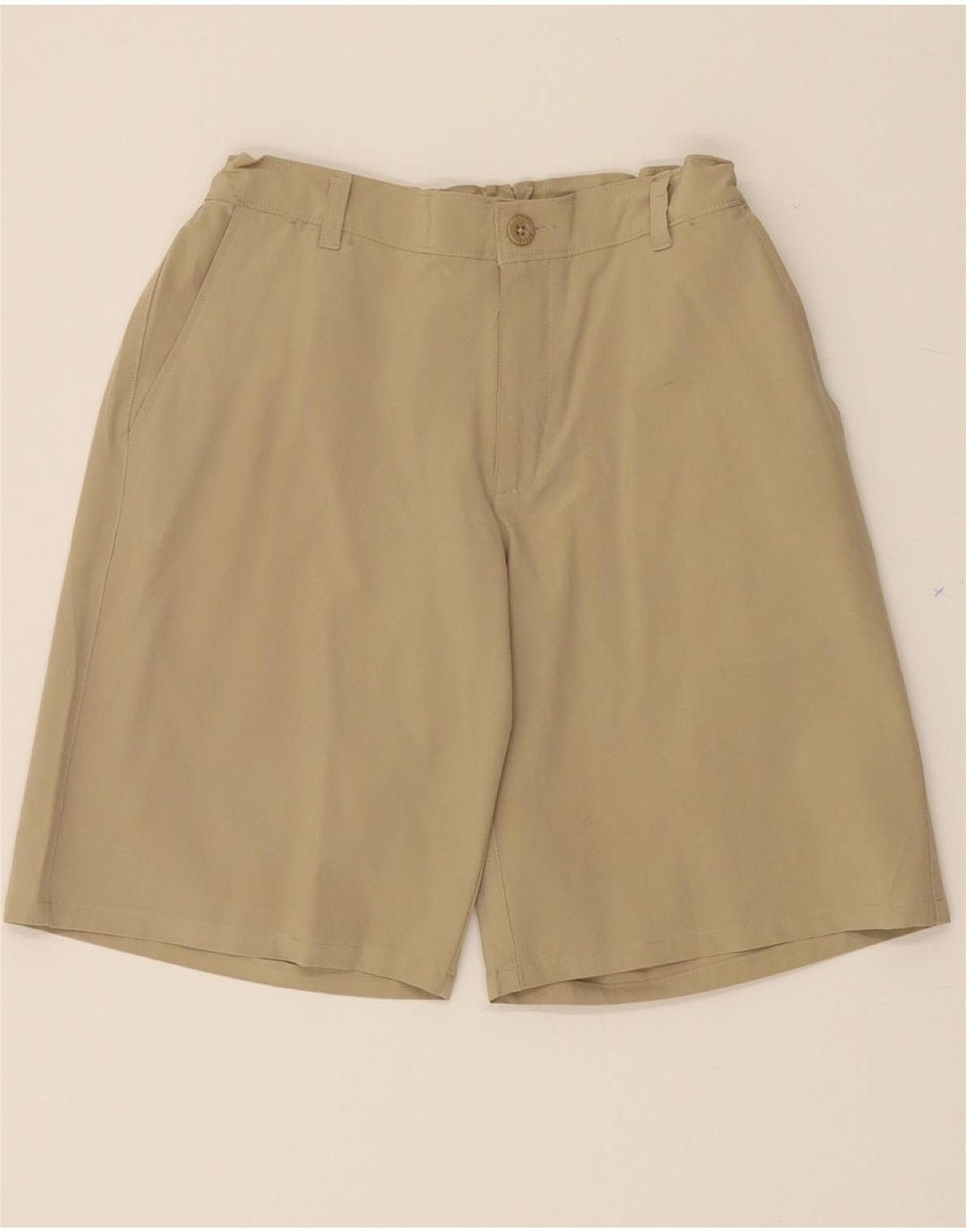 IZOD Boys Husky Chino Shorts 15-16 Years W28 Beige Polyester Vintage Izod and Second-Hand Izod from Messina Hembry 