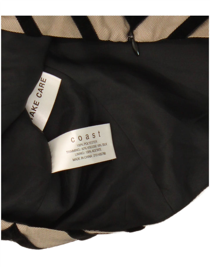 Coast ženski kratki top bez rukava UK 12 Medium Beige Chevron Poliester