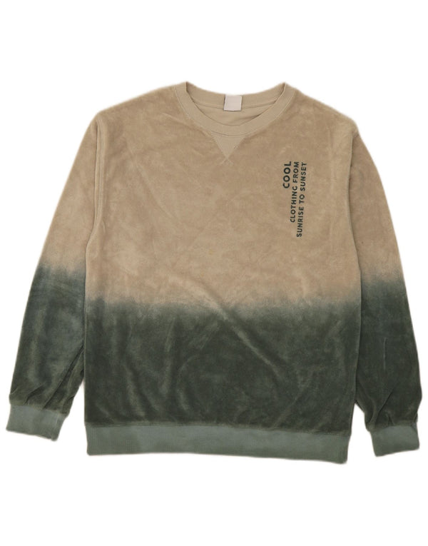 Zara Boys Graphic Sweatshirt Džemper 13-14 godina, bež boja, pamuk