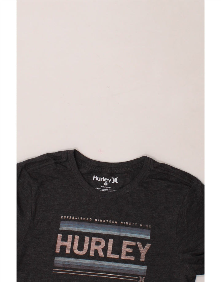 HURLEY Mens Graphic T-Shirt Top Small Grey Cotton Vintage Hurley and Second-Hand Hurley from Messina Hembry 