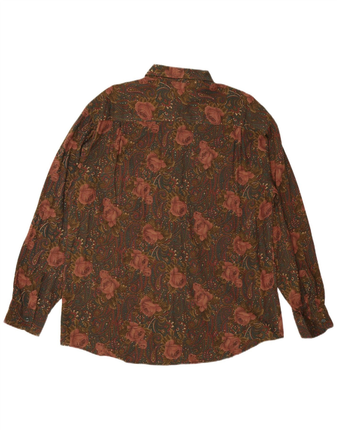 VINTAGE muška košulja XL višebojni cvjetni rajon