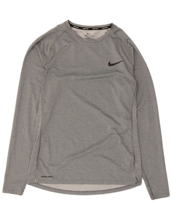 Nike Dri Fit majica s dugim rukavima XL sivi poliester