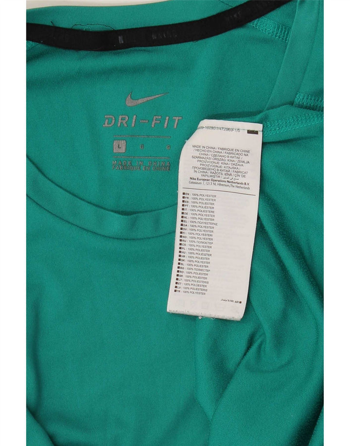 Nike Dri Fit majica kratkih rukava, veliki zeleni poliester