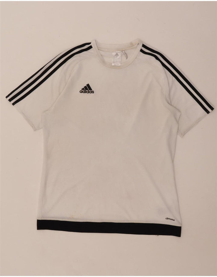 Adidas muška Climalite majica kratkih rukava Medium White Colourblock Poliester