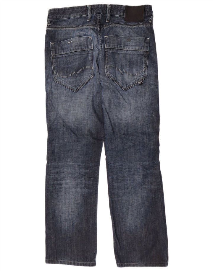 Jack & Jones muške ravne traperice W30 L30 plavi pamuk