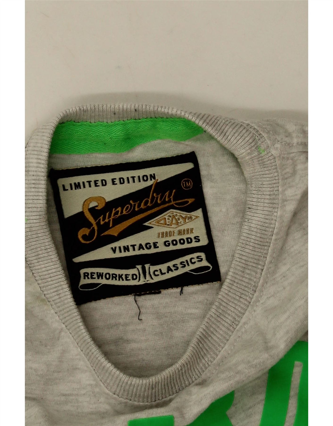 Superdry muška grafička majica kratkih rukava srednje sivi pamuk