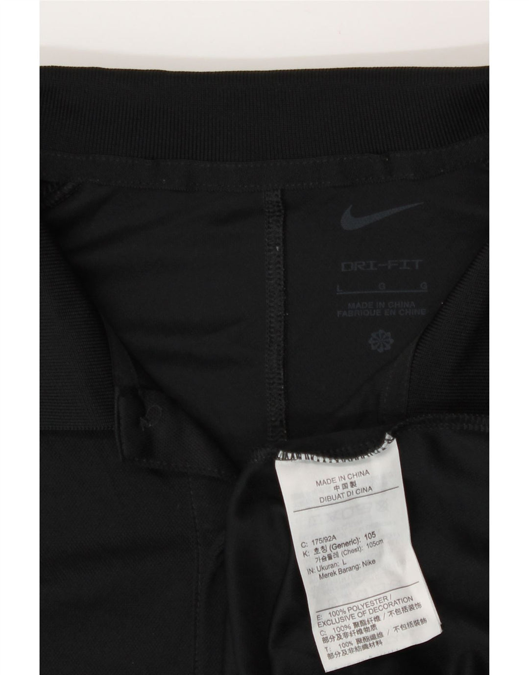 Nike muška Dri Fit polo majica velika crna poliester