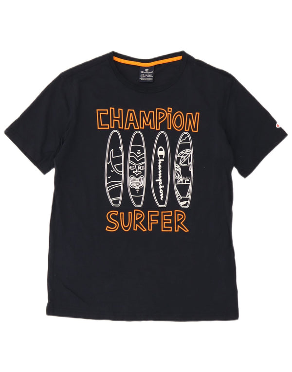 Champion majica kratkih rukava s grafičkim motivima 15-16 godina 2XL tamnoplavi pamuk