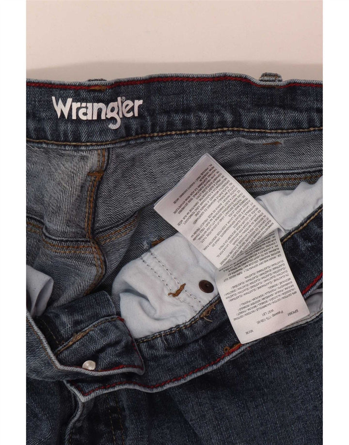Wrangler muške obične ravne traperice W38 L32 plavi pamuk