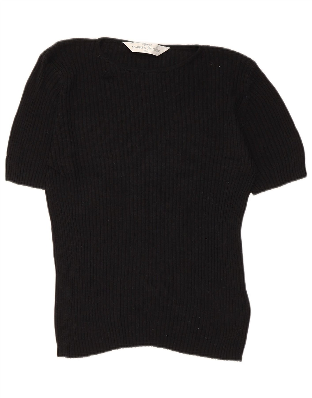 Top ženske bluze Marks & Spencer UK 12 srednje crne svile